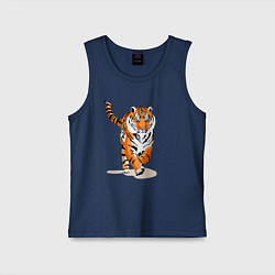 Майка детская хлопок Властный хозяин джунглей, цвет: тёмно-синий