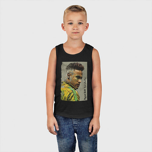 Детская майка Neymar Junior - Brazil national team / Черный – фото 5