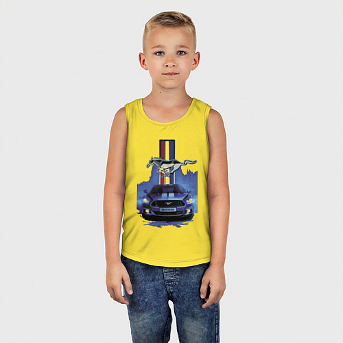 Детская майка Mustang - лучший среди равных! / Желтый – фото 5