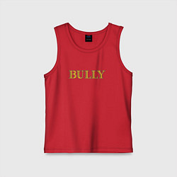 Майка детская хлопок Bully Big Logo, цвет: красный