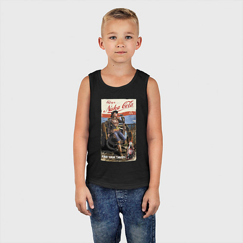 Детская майка Nuka Cola - raid your first! / Черный – фото 5