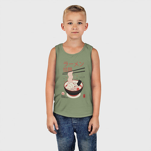 Детская майка Японский стиль рамен / Авокадо – фото 5