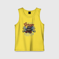 Майка детская хлопок Garage superior, цвет: желтый