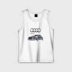 Майка детская хлопок Audi Germany Car, цвет: белый