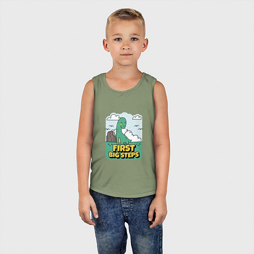 Детская майка БРОНТОЗАВРИК МАЛЫШ / Авокадо – фото 5