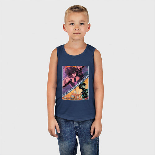 Детская майка Наранча Гирга из ДжоДжо / Тёмно-синий – фото 5