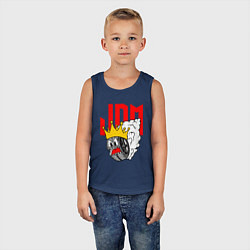 Майка детская хлопок JDM Wheel King, цвет: тёмно-синий — фото 2