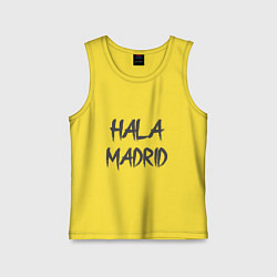 Майка детская хлопок Hala - Madrid, цвет: желтый
