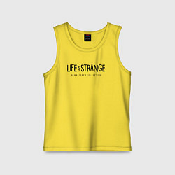 Майка детская хлопок Life Is Strange - logo, цвет: желтый