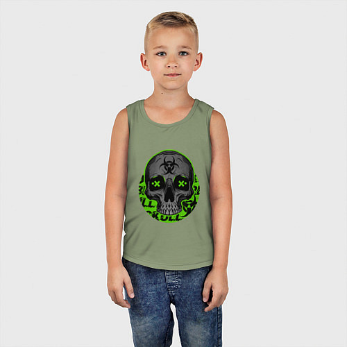 Детская майка SKULL TOXIC / Авокадо – фото 5