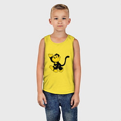 Майка детская хлопок Wu-Tang Monkey, цвет: желтый — фото 2