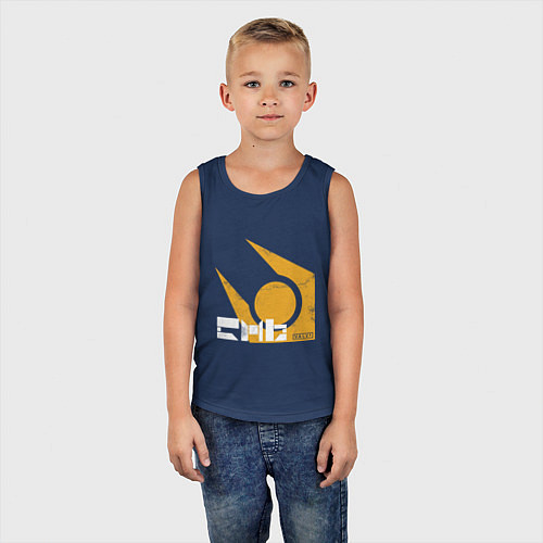 Детская майка Half life - city 17 / Тёмно-синий – фото 5