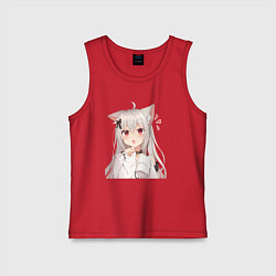 Детская майка Неко кошка-девочка