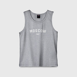 Майка детская хлопок MOSCOW 1147, цвет: меланж