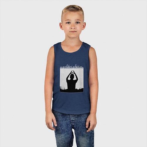 Детская майка World Violation Tour Depeche Mode / Тёмно-синий – фото 5