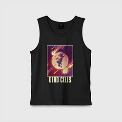 Майка детская хлопок Летящий безымянный герой, цвет: черный