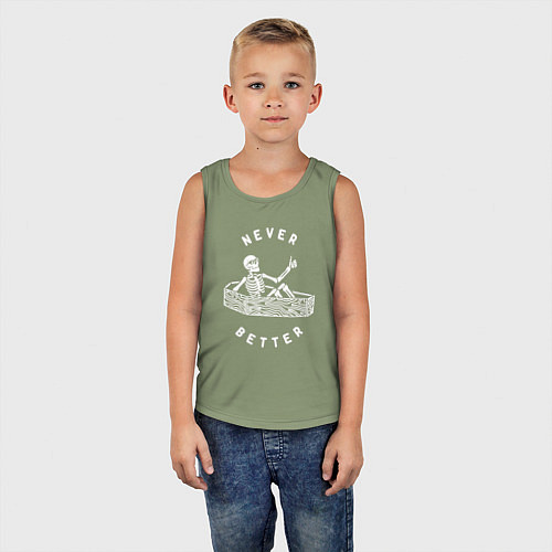 Детская майка Never better art / Авокадо – фото 5