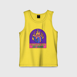 Майка детская хлопок Christmas is not my thing, цвет: желтый