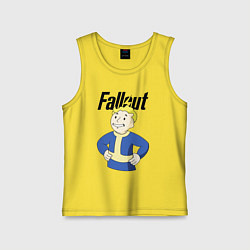 Майка детская хлопок Fallout blondie boy, цвет: желтый