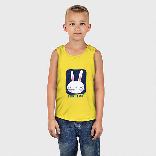 Детская майка Funny - Bunny / Желтый – фото 5