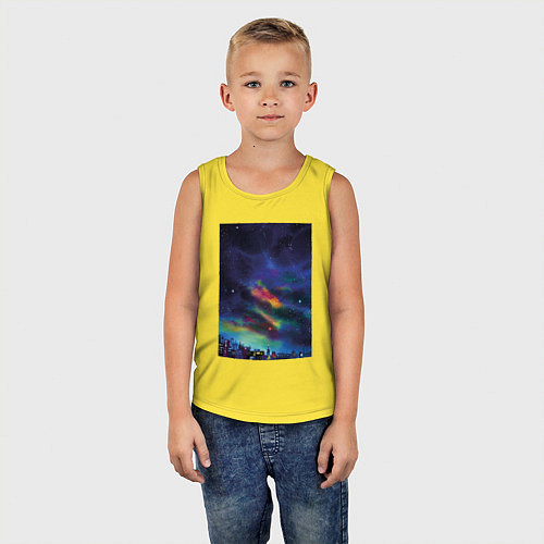 Детская майка Звездная рапсодия / Желтый – фото 5