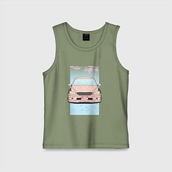 Майка детская хлопок Toyota Altezza stance, цвет: авокадо