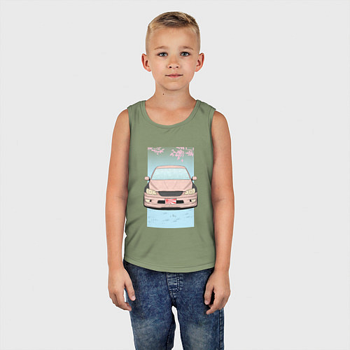 Детская майка Toyota Altezza stance / Авокадо – фото 5