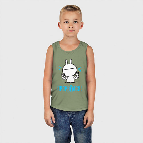 Детская майка Зайчик Victory - прорвёмся / Авокадо – фото 5