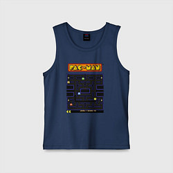 Майка детская хлопок Pac-Man на ZX-Spectrum, цвет: тёмно-синий