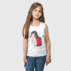 Майка детская хлопок Хотару Ичиджо - Деревенская глубинка, цвет: белый — фото 2