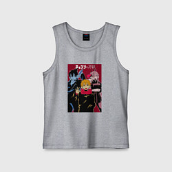 Майка детская хлопок Человек-бензопила Chainsaw Man Аниме, цвет: меланж