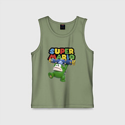 Майка детская хлопок Super Mario - Spike - Character, цвет: авокадо