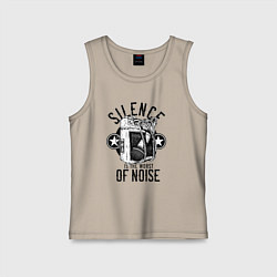 Детская майка Тишина - худший из шумов