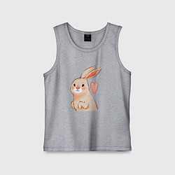 Детская майка Крольчиха с сердечком