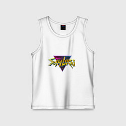 Майка детская хлопок Киберпанк cамурай, цвет: белый