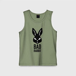 Майка детская хлопок Bad rabbit, цвет: авокадо