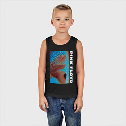 Майка детская хлопок Pink Floyd Meddle, цвет: черный — фото 2