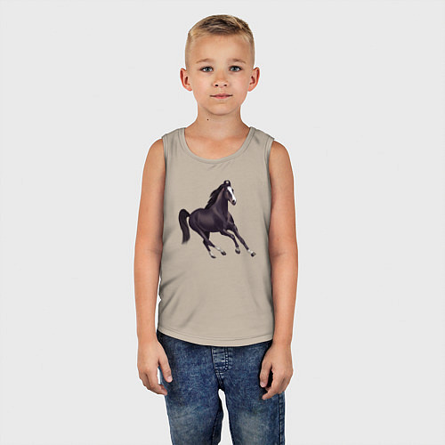 Детская майка Марварская лошадь / Миндальный – фото 5