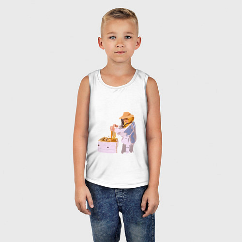 Детская майка Пчеловод и его пасека / Белый – фото 5