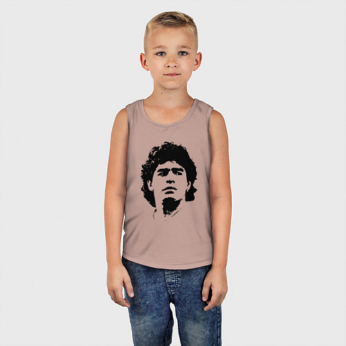 Детская майка Face Maradona / Пыльно-розовый – фото 5