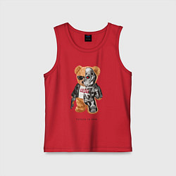 Майка детская хлопок Future is now, цвет: красный