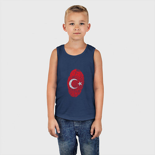 Детская майка Отпечаток Турции / Тёмно-синий – фото 5