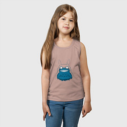 Майка детская хлопок Totoro Darko, цвет: пыльно-розовый — фото 2