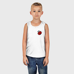 Майка детская хлопок Забавная божья коровка, цвет: белый — фото 2