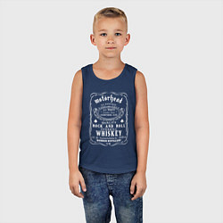 Майка детская хлопок Motorhead в стиле Jack Daniels, цвет: тёмно-синий — фото 2