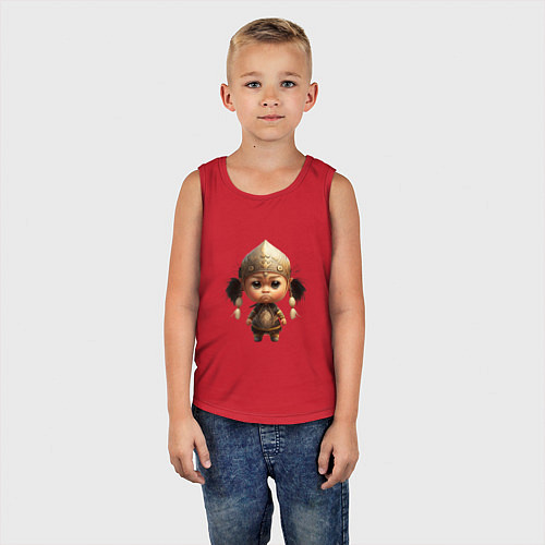 Детская майка Девочка шаман / Красный – фото 5