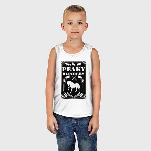 Детская майка Острый козырёк / Белый – фото 5