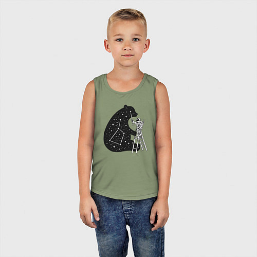Детская майка Космонавт и малая медведица / Авокадо – фото 5