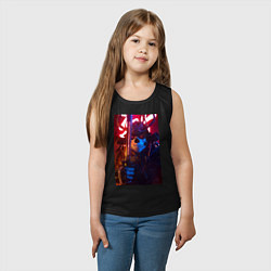 Майка детская хлопок Самурай с катаной, цвет: черный — фото 2