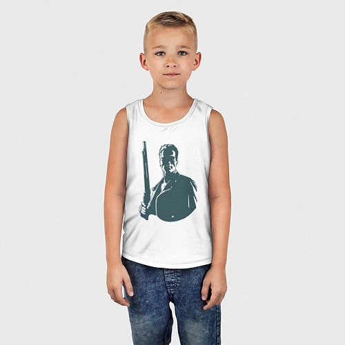 Детская майка Арнольд - Терминатор / Белый – фото 5